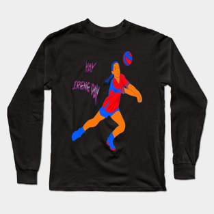 YAY IRENE DAY NEON GIRL VOLLEYBALL PLAYER Long Sleeve T-Shirt